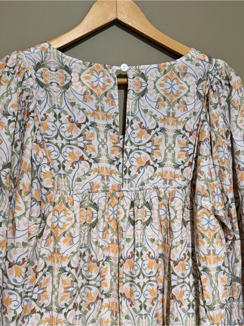 NWT SANCIA Mariia Luzianes Floral Boho LongSleeve Mini Dress size S - Picture 5 of 8